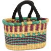 Cloth Handle Mini Oval Shopping Basket