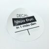 Decal nhựa đục