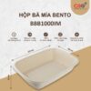 Hộp Bento bã mía 1 ngăn Premium 1000ml