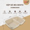 Hộp Bento bã mía 2 ngăn 900ml