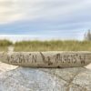Lake Outline Driftwood Sign
