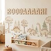 Wooden Roar Sign for Kids Room, Dinosaur Nursery Wall Art, Playroom Word Decor