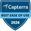 Capterra Best Ease of Use Award 2026