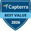 Capterra Best Value Award 2026