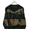 VINTAGE PRINTED KNITTED SWEATER/L