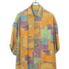 VINTAGE PATTERN PRINTED SHIRT/XL