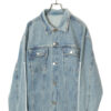 VINTAGE PRINTED DENIM JACKET/XL