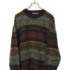 VINTAGE JAQUARD KNITTED SWEATER/L