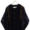 VINTAGE VELVET NO COLLAR JACKET/L