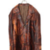 VINTAGE PRINTED LEATHER TAILORED JACKET/XL