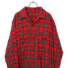 VINTAGE CHECK OPEN COLLAR SHIRT/XL