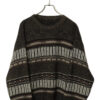 VINTAGE JAQUARD PATTERN SWEATER/M