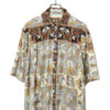 VINTAGE PATTERN PRINTED SHIRT/XL