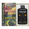 Dual chamber vape by Straight Goods featuring Peach Mango and Banana OG flavours in a 6g disposable device