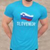navijaska majica slovenija azurno modra
