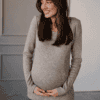 Бежевый джемпер для будущих и кормящих мам Alicante Распродажа одежды для беременных 5