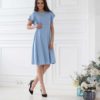 Голубое платье для будущих и кормящих мам Rossa Лето 7