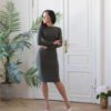 Серое платье для беременных и кормящих мам Flo Платья и сарафаны 9