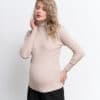 Бежевая водолазка для беременных Ally
