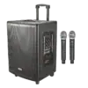 Ahuja Portable PA Active Speaker 60 Watts With Two Wireless Mics Model ABX-800