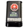 Just Kush Live Rosin Reserve 1g jar showing high-quality, cold-cured solventless concentrate.