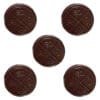 Hazy Mint Dash n Stash 5 Pack Chocolates premium 10mg THC organic dark chocolate mint medallions by The Hazy Camper.