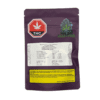 Headstone Cannabis Blackberry Cherry 3.5g container displaying frosty, purple-hued craft indica buds grown non-irradiated in Alberta.