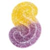 Fully Blasted Peach Passionfruit 10 Pack 1:1 Soft Chews by SOURZ by Spinach. Premium gummies with peach flavor, 100mg THC & CBN at Montrose Cannabis.