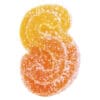 Fully Blasted Peach Orange 1:1 bulk 10-pack soft chews by SOURZ by Spinach, available for local delivery from Montrose Cannabis.