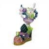 Party Shoe Dab Rig by Hoobs x Preston Hanna showing the rear angle with sculptural coloured borosilicate glass details.