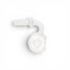 Top view of Clear Directional Carb Cap with clear glass body and round airflow opening.