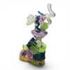 Rear view of the Party Shoe Dab Rig by Hoobs x Preston Hanna with handcrafted borosilicate glass construction.