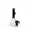 Nano Eye Beaker handcrafted borosilicate glass beaker with removable eye bowl displayed beside the rig, rear view.