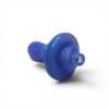 Cobalt Bubble Carb Cap with deep blue glass body, wide circular cap, rounded handle, and airflow opening.