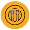 dinner plate icon
