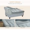 modern dog bed sofa with tufted cushion and elegant design