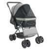 pet stroller with reversible handle for comfortable outdoor travel