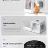 quiet pet dryer box for stress free grooming at home