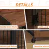 secure dog crate with sliding latch doors to prevent escape