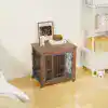 Dog Crate Furniture with Wheels for Small Dogs