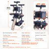 easy to assemble cat tree furniture with simple setup