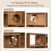 cat house with built in cat nests and private resting spaces