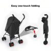 foldable pet stroller for easy storage and travel