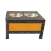 Luxury Outdoor Wooden Dog House with Feeding Station