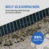self cleaning litter box with wide opening for cats of all sizes