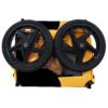 foldable pet bike trailer for easy storage and transport