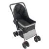 pet stroller for small pets with breathable mesh and stable wheels