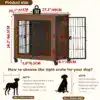 Dog Crate Furniture with Wheels for Small Dogs