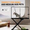 heavy duty dog grooming table with strong X frame support