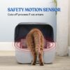 smart litter box with sensors and LED display for real time status
